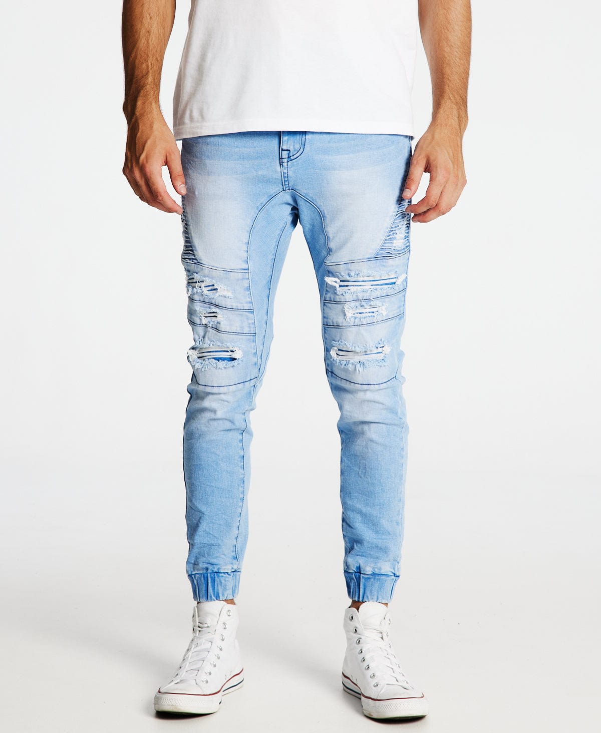 Buy online Grey Denim Joggers from Bottom Wear for Men by Meghz for ₹1699  at 67% off | 2024 Limeroad.com
